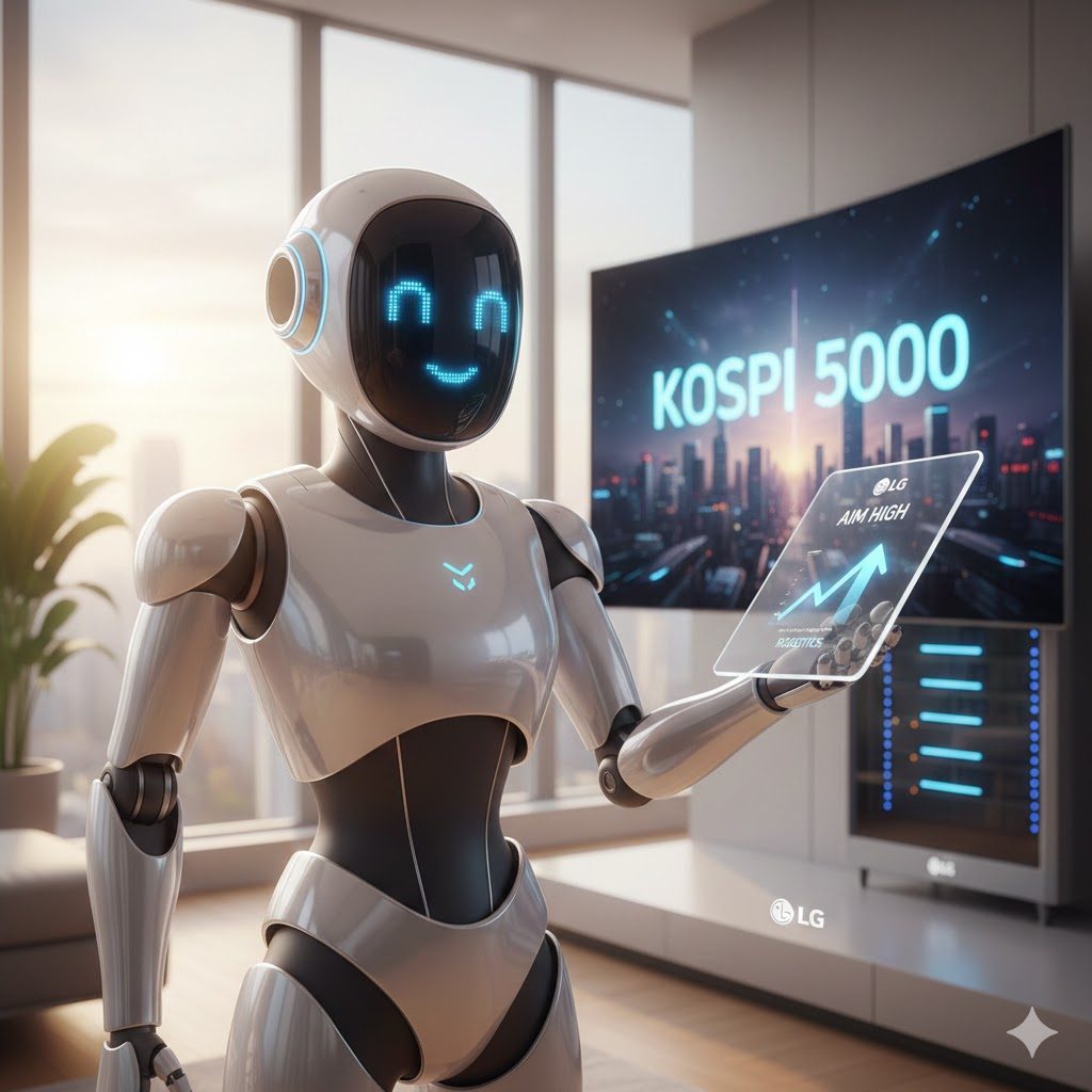 "가전은 옛말" LG전자, 피지컬 AI 탑재한 휴머노이드로 '로봇 대장주' 넘본다