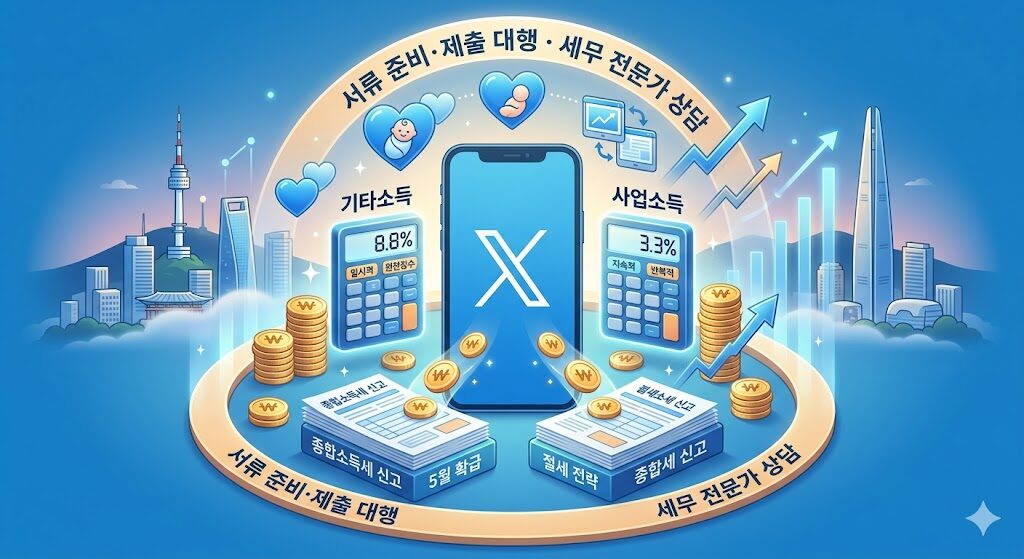 X 트위터 수익 종합소득세